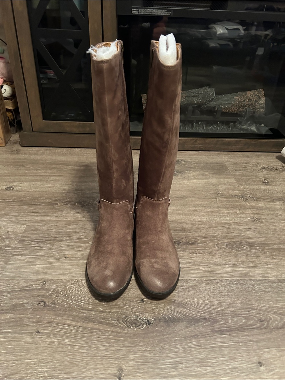 Women’s Tall Brown Suede Boots — Classic Riding Style